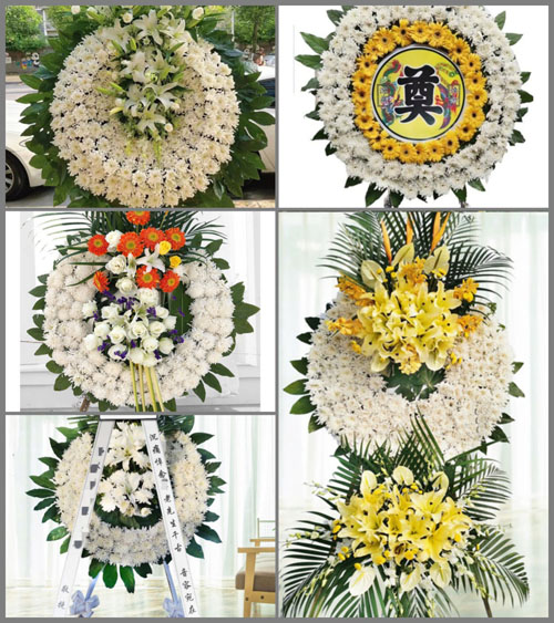 山东青岛黄岛区海青镇水泊子村花圈速递